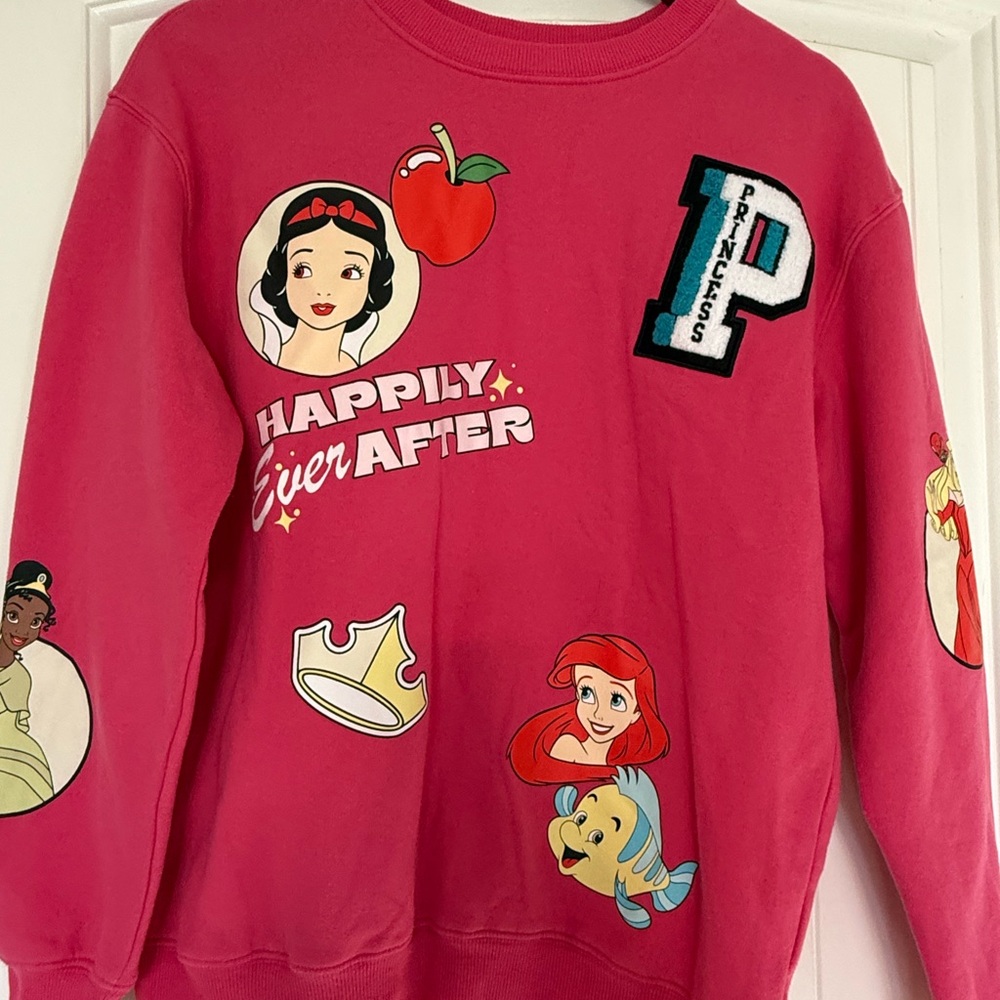 Disney Princess Pink Sweatshirt Adult-Small - Picture 2 of 8